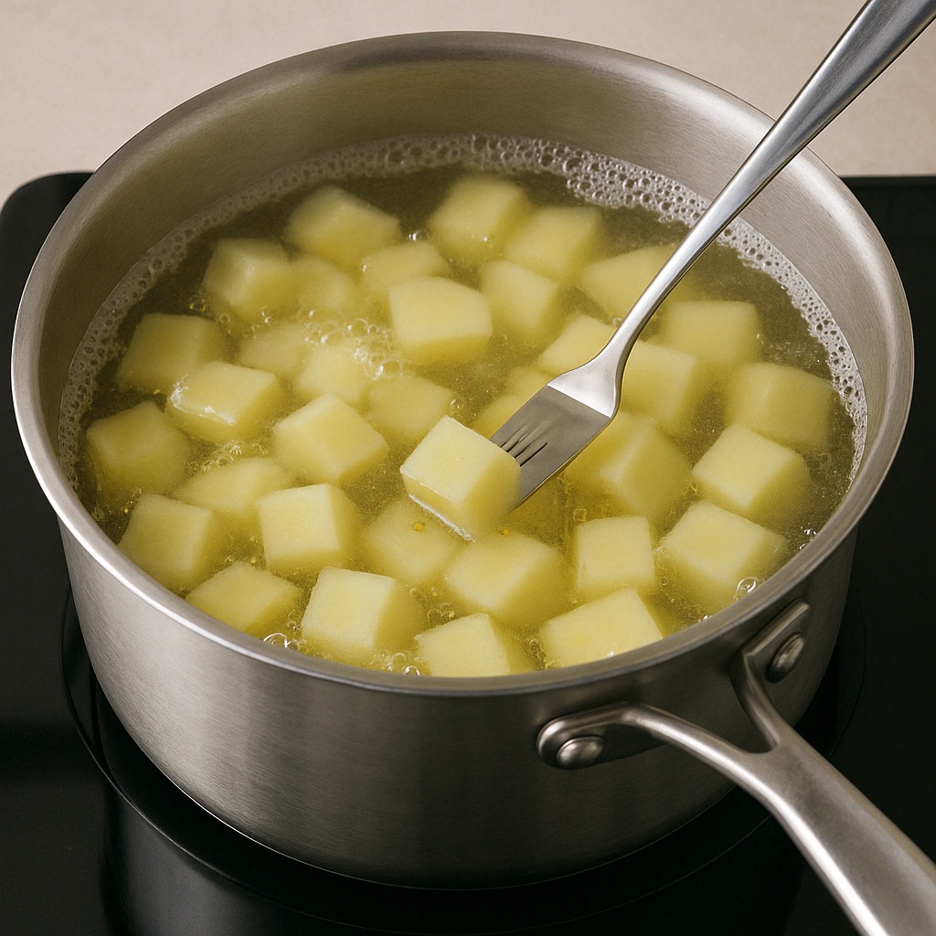 Crispy Mash Potato Fries Cook The Potatoes In Boiling Water
