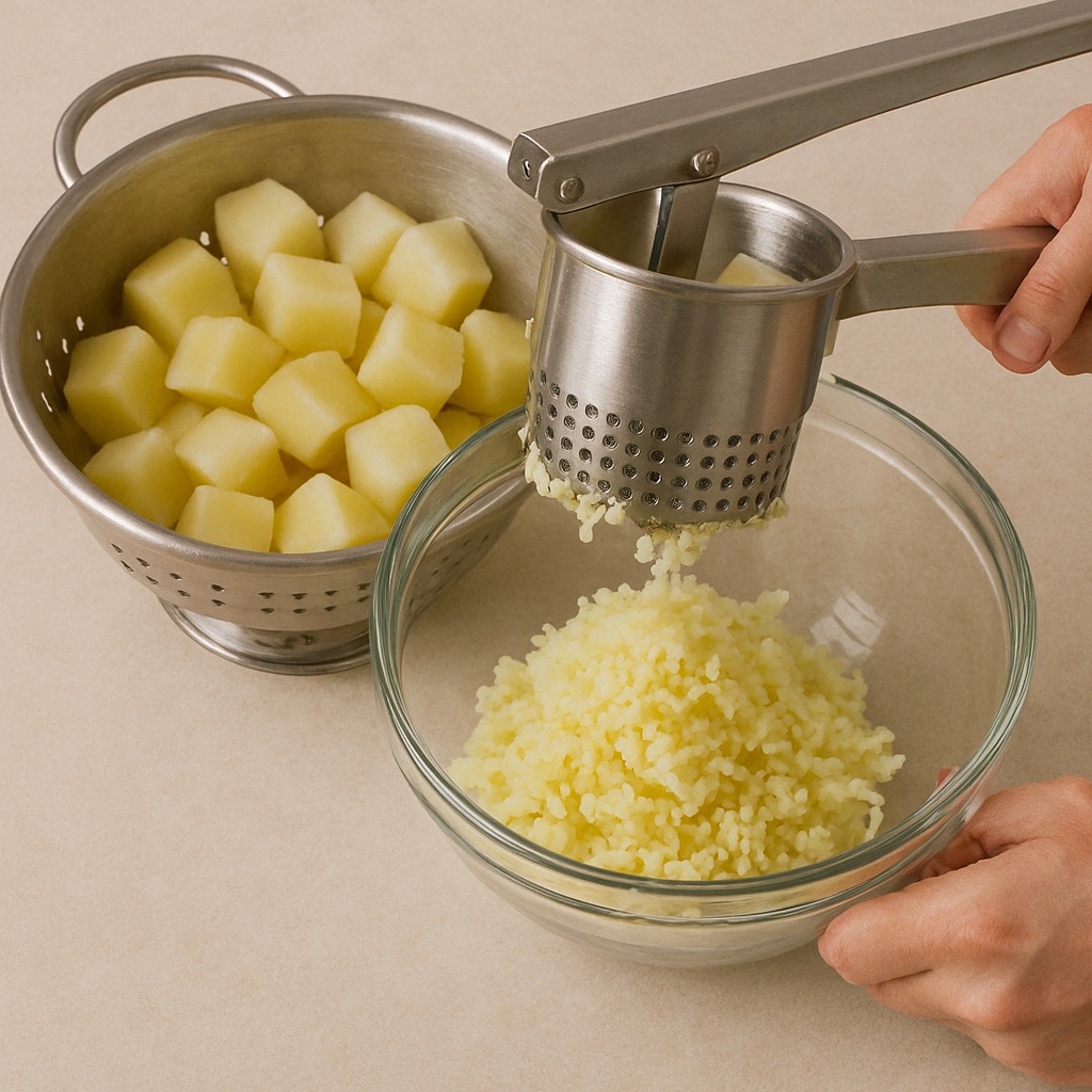 Crispy Mash Potato Fries Mash Potatoes With A Potato Ricer